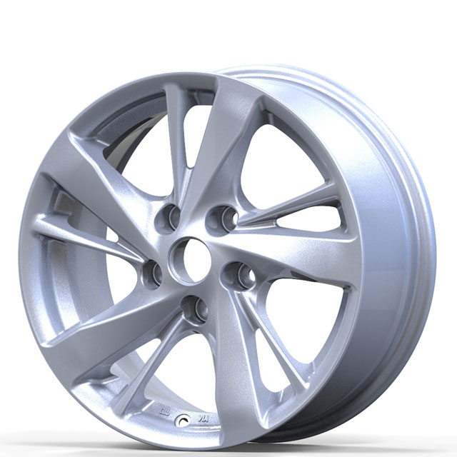 Silver 1-piece alloy forged wheels